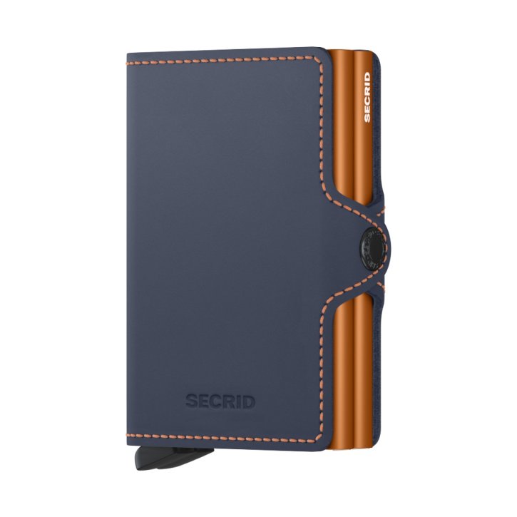 Secrid Twinwallet matte nightblue-orange